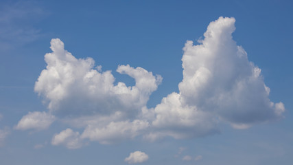 Nice white clouds and blue sky