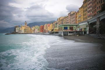 paysage de Camogli en Italie
