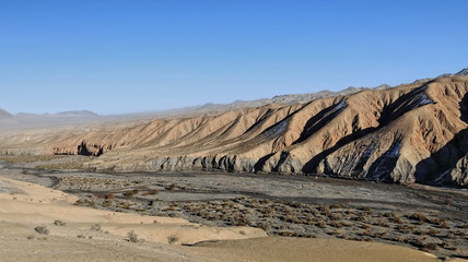 Central Altyn tagh-mountains seen from Nnal.Highway G315-North Xorkol basin. Xinjiang-China-0512