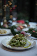 Christmas Family Dinner Table Concept