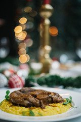 Christmas Family Dinner Table Concept