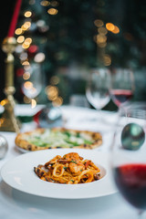 Christmas Family Dinner Table Concept