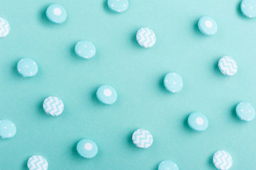 Pattern of textile buttons