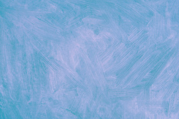 Obraz premium Blue background. Smears of white paint on blue.
