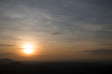 Fototapeta na wymiar Stimmung bei Sonnenuntergang