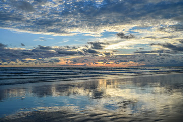 Beautiful bright sunset