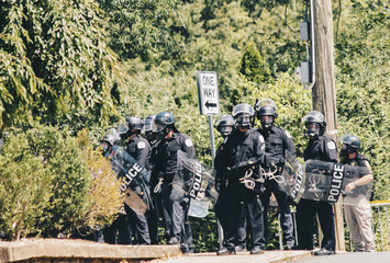 Fototapeta premium Police Riot