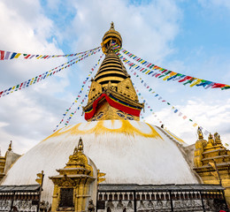 Colourful Stupa in Kathmandu, Nepal. Place to go to pray.