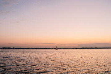 Sonnenuntergang in Ludwigsburg am Greifswalder Bodden