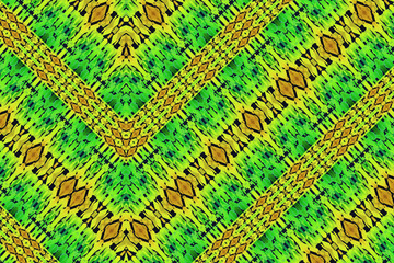 Textured African fabric, multicolored pattern