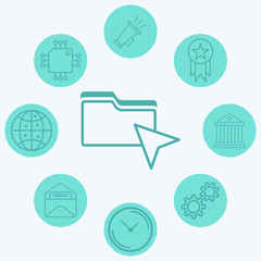 Cursor vector icon sign symbol