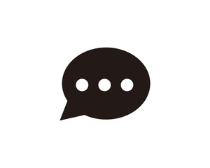 Chat icon symbol vector