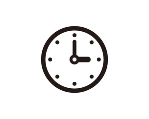 Clock icon symbol vector