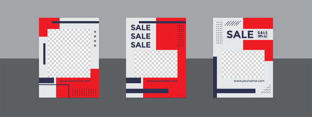 Editable social media post templates, Instagram story collections, social networking frames, layout designs, Mock-ups for marketing promotions, covers, banners, backgrounds, square puzzles. vector