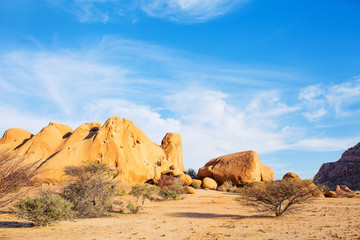 Fototapeta na wymiar Landscape of Spitzkoppe Namibia