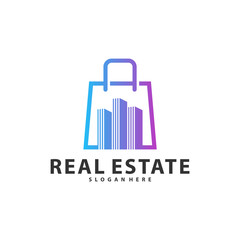 Shop City Logo Symbol Template Design Vector, Emblem, Design Concept, Creative Symbol, Icon