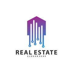 Tech City Logo Symbol Template Design Vector, Emblem, Design Concept, Creative Symbol, Icon