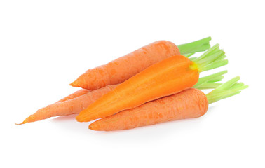 Carrot isolated on white background.