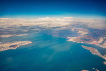 Aerial view of the Great Salt Lake