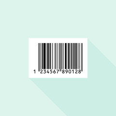 白いフレーム背景付きの13桁のJANコード・バーコードのサンプル素材：商品管理・買い物のイメージ素材	