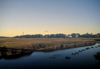 Obraz na płótnie Canvas Sunrise on the Marsh