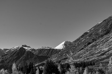 Mountain black and white
