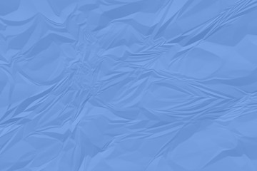 crumpled blue paper background close up