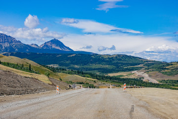 Fototapeta premium Beautiful landscape of the Two Medicine Lake in Glacier National Park