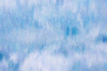 Digital abstract painting in blue tone for background, green background