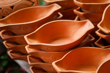 Earthenware Pottery is the art of handicrafts in market.