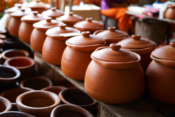 old shop in Thailand. It has all wooden products in Thai culture.