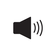 Sound Icon Vector Illustration, music volume symbol. Modern, simple flat vector illustration for web site or mobile app.
