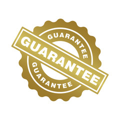 Guarantee rubber stamp icon vector
