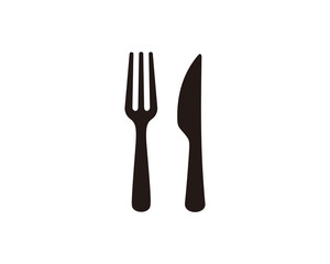 Fork and knife restaurant icon symbol vector