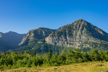 Beautiful landscape of Glacier National Park