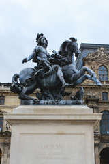 Statue of the King of France, Louis XIV, in Paris