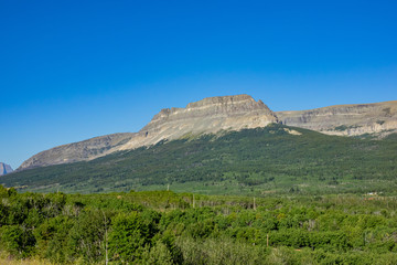 Beautiful landscape of Glacier National Park