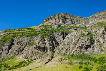 Beautiful landscape around Siyeh Pass