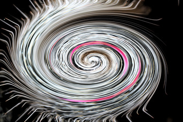 Pink and White Swirl Design