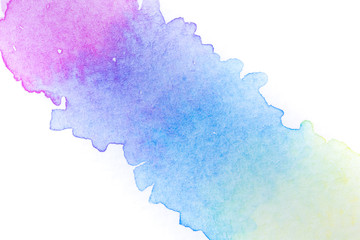 Abstract background image from watercolor on white paper.