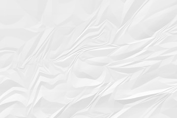 crumpled white paper background close up