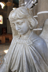 Pila de agua bendita, Basílica menor de la Inmaculada Concepción. Jardín, Antioquia, Colombia