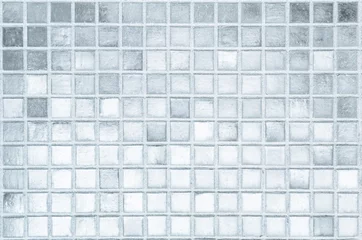 Fototapete Mosaik Weißer oder grauer keramischer Wand- und Bodenfliesen abstrakter Hintergrund. Entwerfen Sie geometrische Mosaikbeschaffenheitsdekoration des Schlafzimmers. Nahtloses Muster für Hintergrundwerbung.