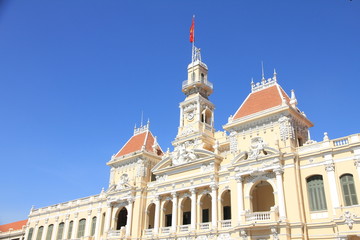 Fototapeta na wymiar City Hall in Ho Chi Minh City, Vietnam