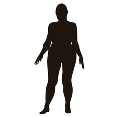 Fat People Silhouette