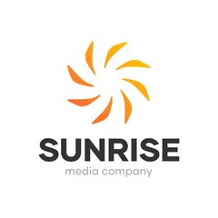 Sunrise Swirl Logo Design Template
