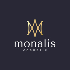 luxury beauty / fashion logo concept, vector illustrasi