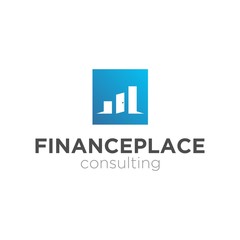 Finance Door Advisory Minimalist Logo Design Concept