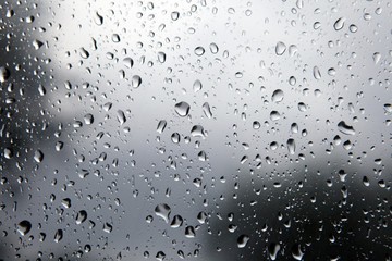 Splashes of rain