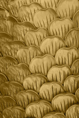 Obraz premium Statue fish scale pattern